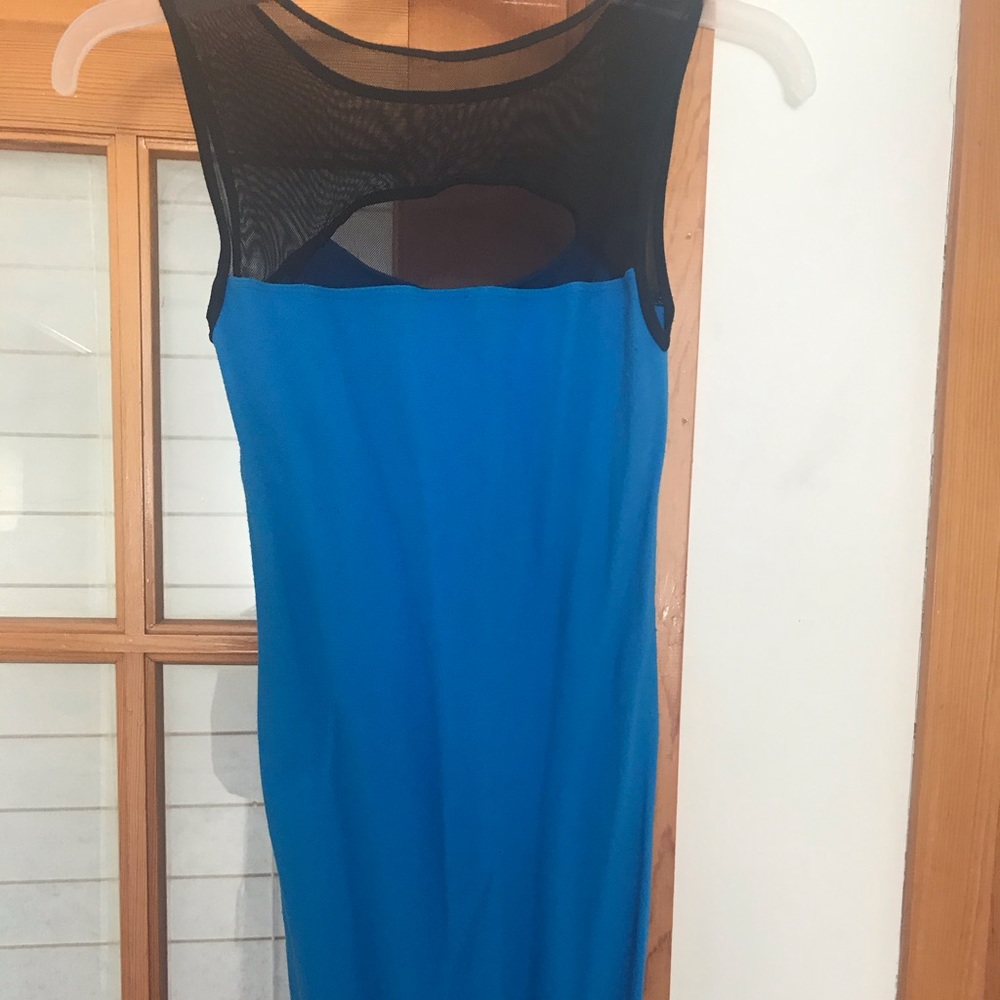 Bebe strechy blue new dress size S